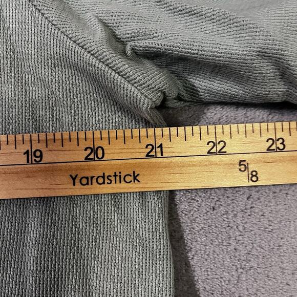 J. Jill Textured Tunic Top Mineral Green Womens Sz L Pockets Long Sleeve - Picture 4 of 7